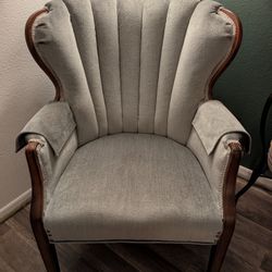Upholstered Wingback Arm Chair 