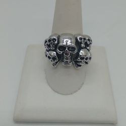 316L Stainless Steel Skull Rings 