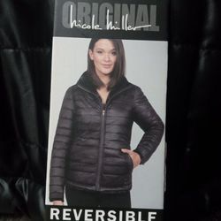 new/Nicole Miller Reversible Xlarge Woman's Jacket