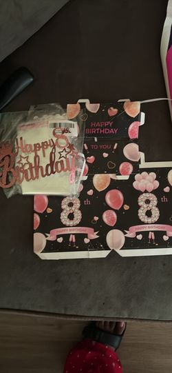 8th birthday money box