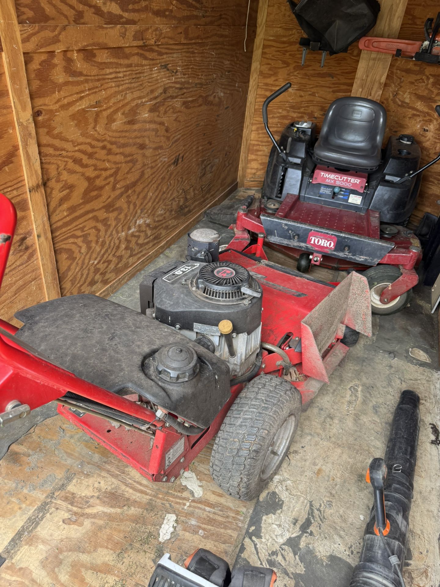 Toro Riding Mower And Kawasaki Push Mower