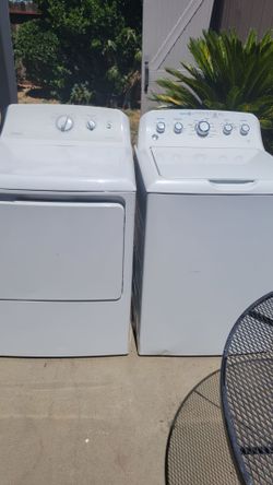 GE HE WASHER HOTPOINT ELECTRIC DRYER SET WORKS GREAT CAN DELIVER ANYWHERE