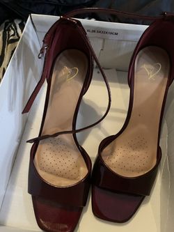 Dark Red Heels Size 8