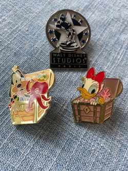 Disney Sea Tokyo & Disneyland Paris Lapel or Hat Pins (only $10 to get all 3)