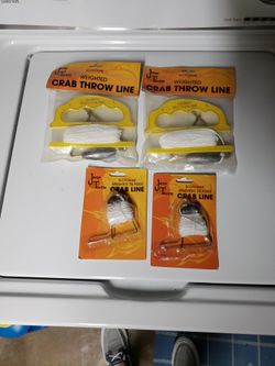 4 crab throw lines saltwater fishing