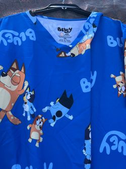 BLUEY WOMENS SCRUBS TOP 3XL $18.98