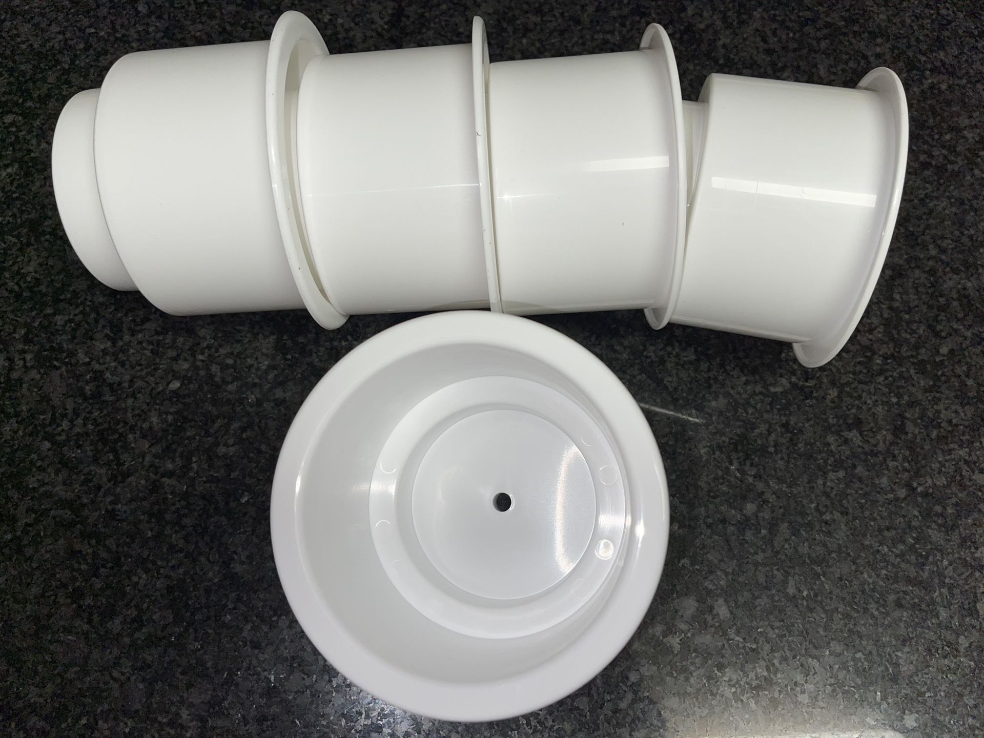 200 For $20. Wholesale Recessed Plastic Cup Drink Can Holder with Drain Hole for Car Truck Boat Marine RV White