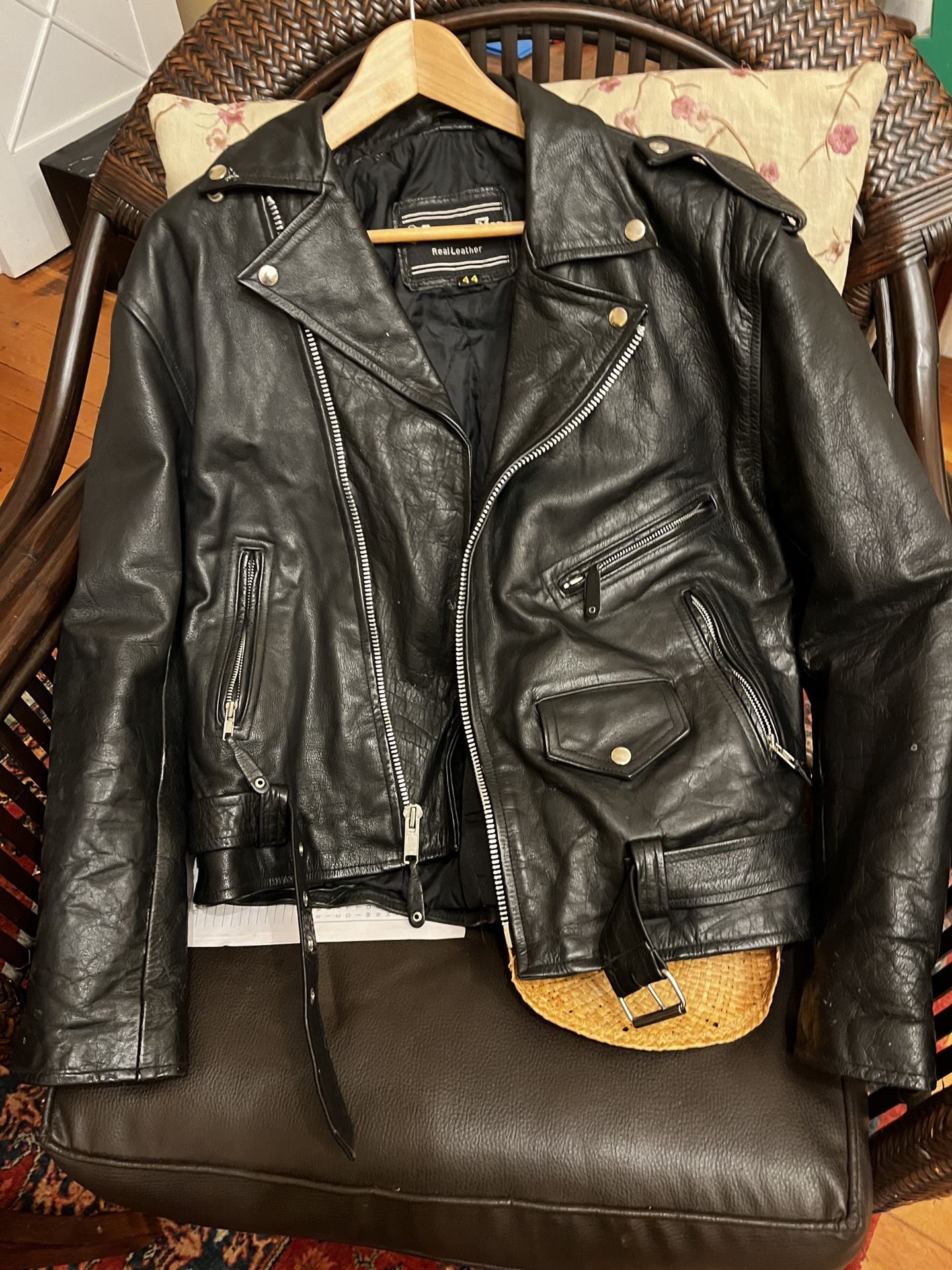 Leather Men Brand Men’s Motorcycle Jacket