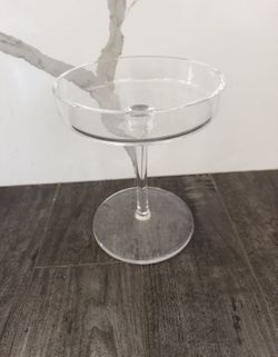 Glass Pedestal, Display, Hurricane Base. $15