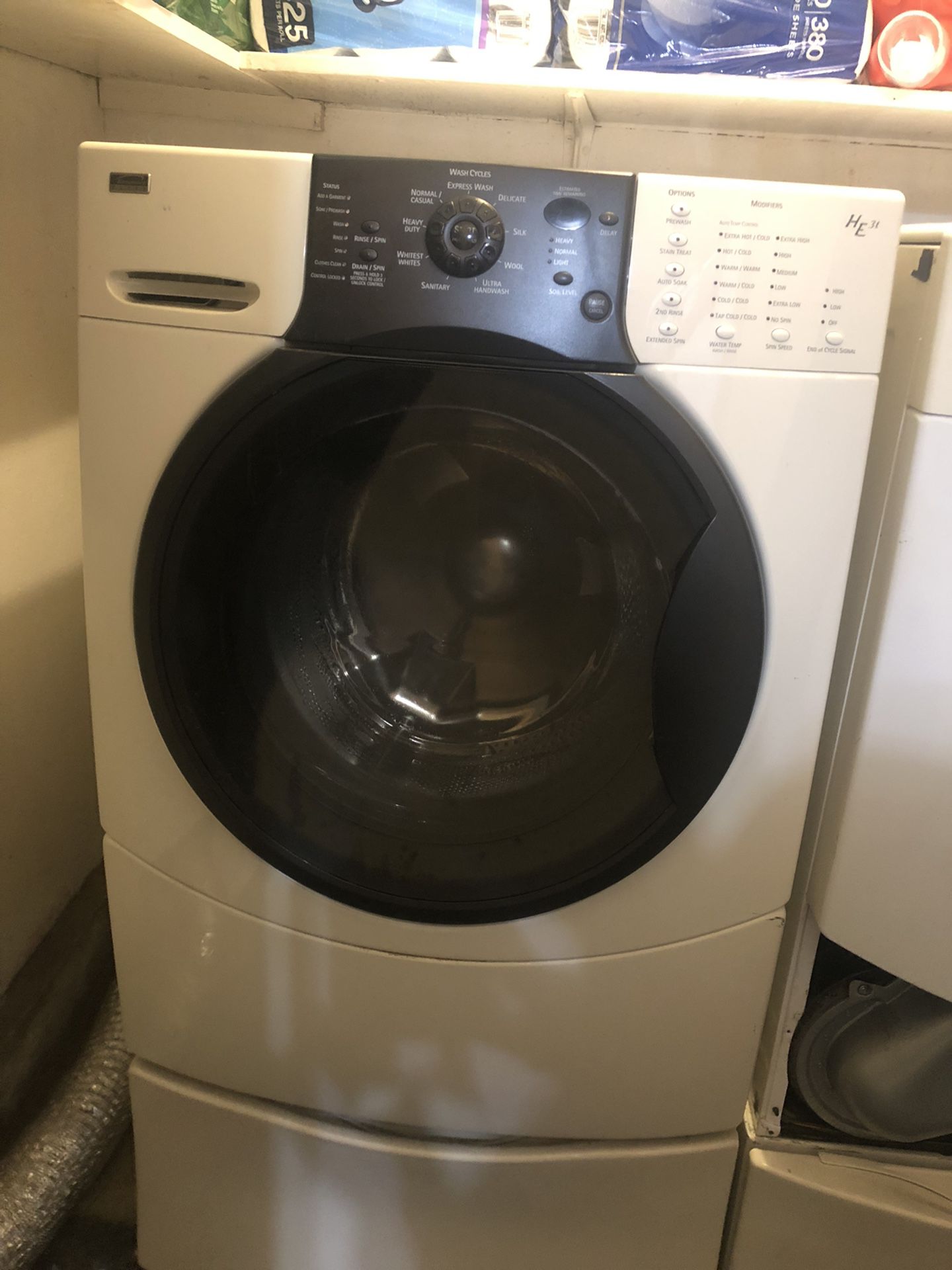 Kenmore Elite HE3 Washer With Pedestal
