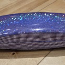 NEW Purple Holographic Eye Glasses Hard Case