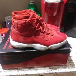 Red Jordan 11s Size 7