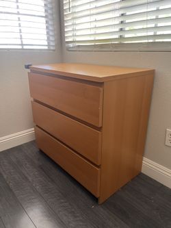 Light Brown dresser and end dresser
