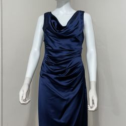 David’s Bridal Navy Blue Dress