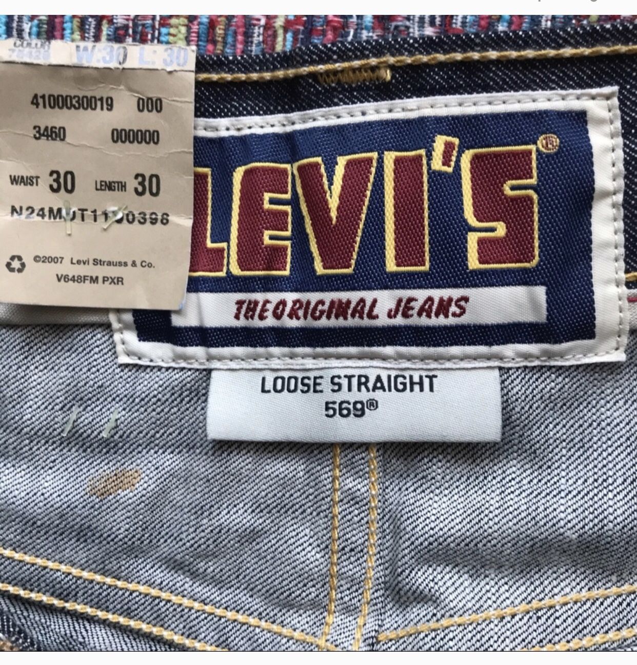 Levi’s Men’s Jeans 30x30 Straight Loose NWT