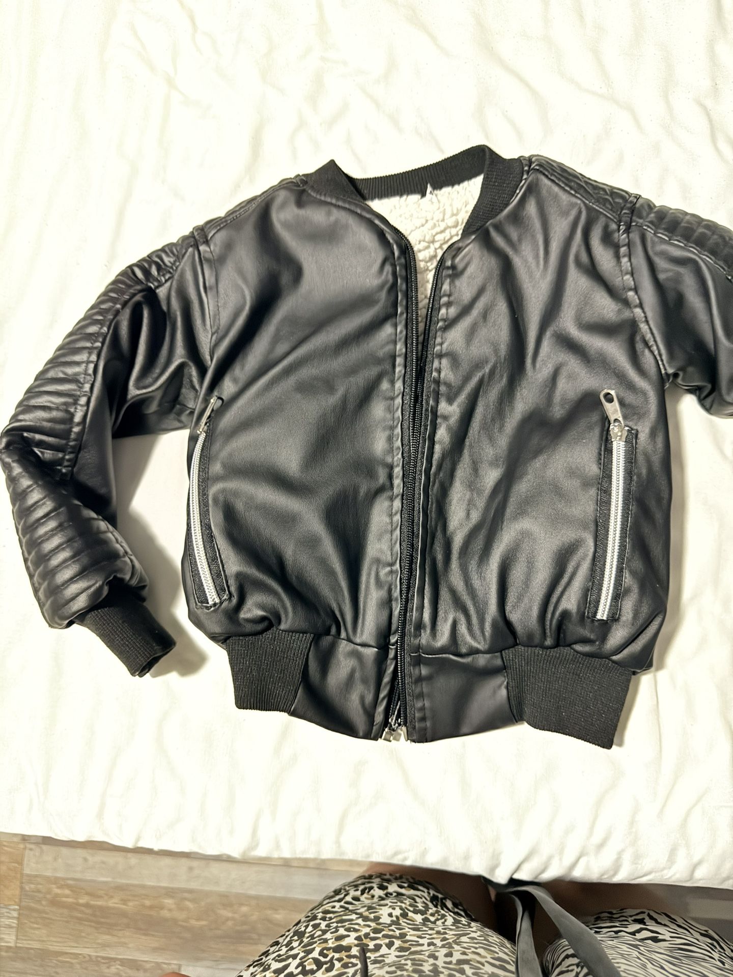 Leather Toddler Jacket