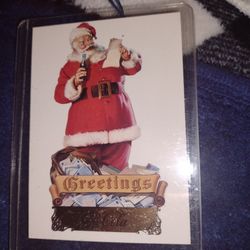 Santa Claus 1994 Coca Cola Card S18.  Cash Porch Pickup Redmond 