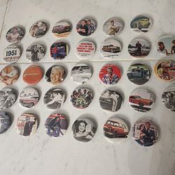 2.25" Retro Pinback Buttons 