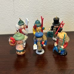 Vintage Hallmark Keepsake Mini Nutcracker Ornaments Lot-6
