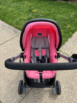 Evenflo Omni Plus Modular Travel System with LiteMax Sport Rear-Facing  Infant Car Seat (Brizo Pink) for Sale in Dover, NJ - OfferUp