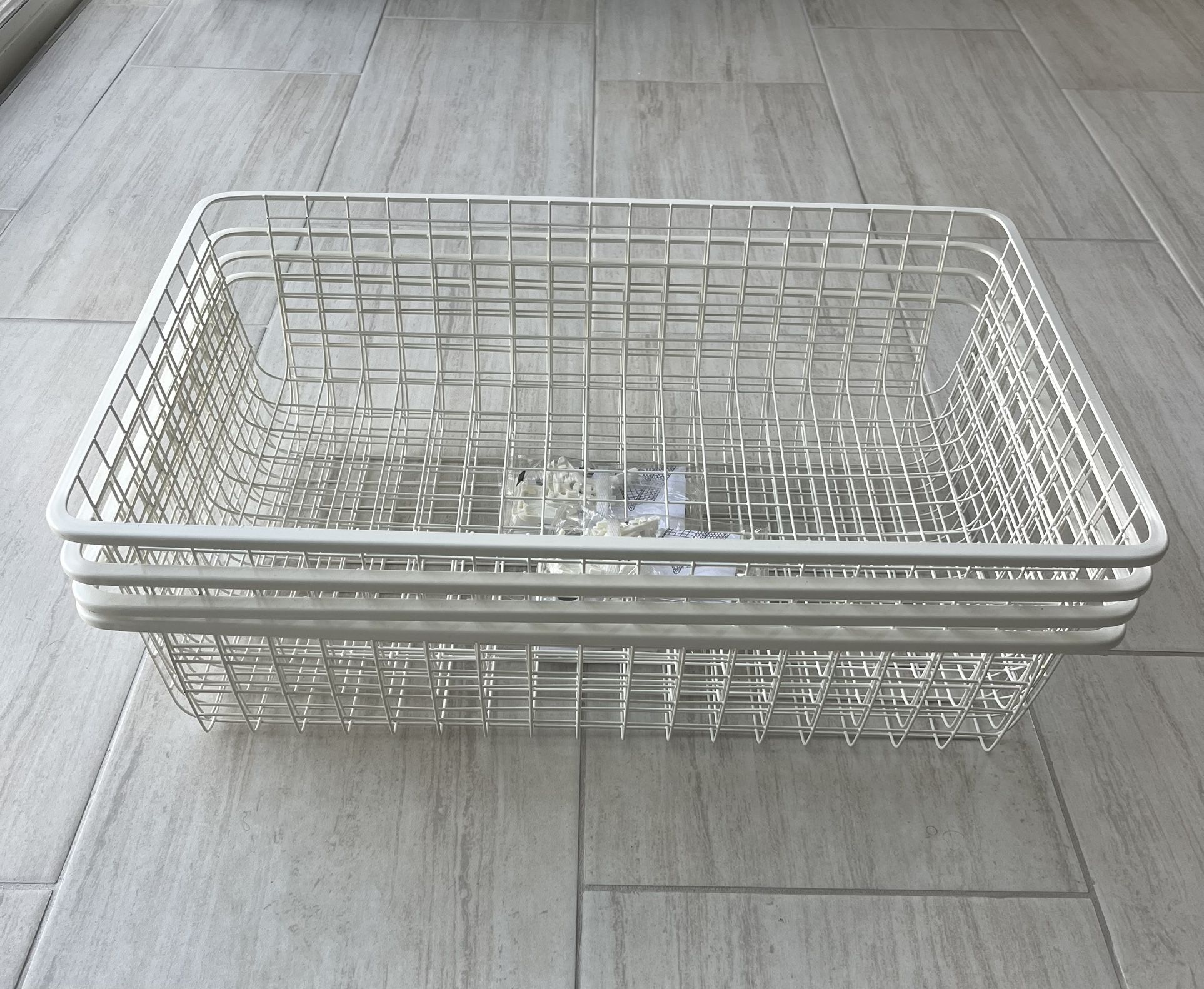 4 IKEA Algot 23.5X15X5.5" Basket Drawer 204.018.60 NEW