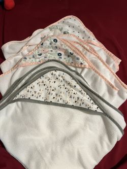 Babygirl Bath Towels And Burp Cloths 