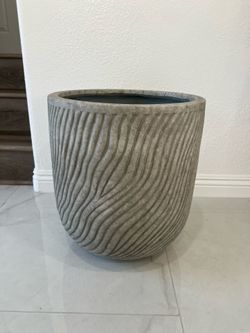 Large ceramic vase 16” diameter by 17.5” tall