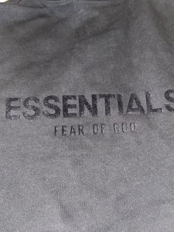Essentials fear of god hoodie,all black