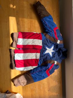 Captain America Kids Costume cold weather Jacket