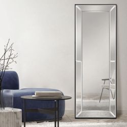 Beveled Glass Floor Mirror Super Elegant 