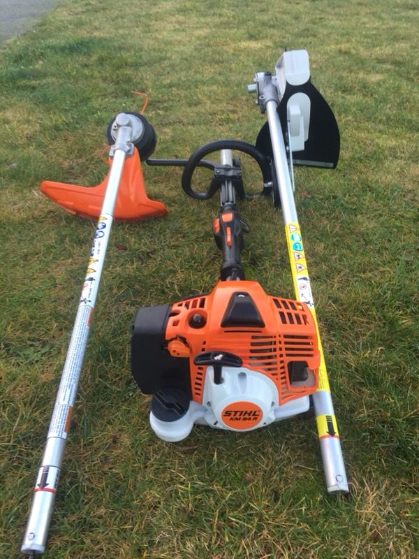 Stihl KM 94R professional grade KombiSistem w/FS-KM line trimmer & FCS-KM lawn edger (Like new)
