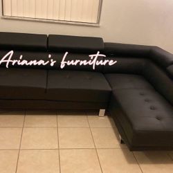 New Black Sectional (white,grey)