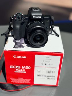 📸✨ Canon EOS M50 Mark II 4K Mirrorless Camera Full Kit — LIKE NEW! Hablo Espanol✨📸
