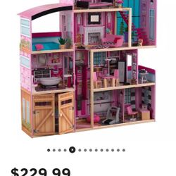 Brand New KidKraft Shimmer Mansion Dollhouse 4FT Tall 