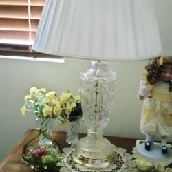 Crystal Glass Lamps Work Perfect Beautiful They're $80 A Piece