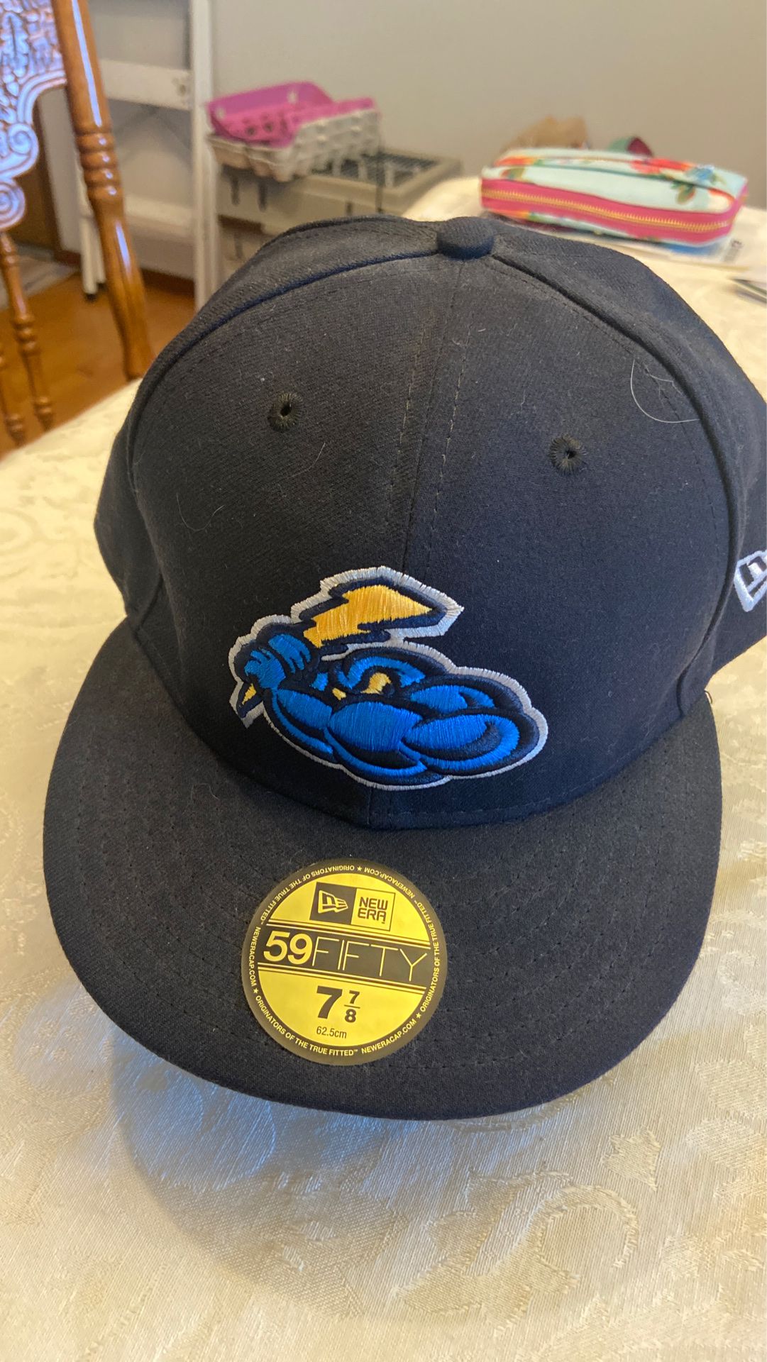 New, fitted Trenton Thunder baseball cap, size 7 7/8