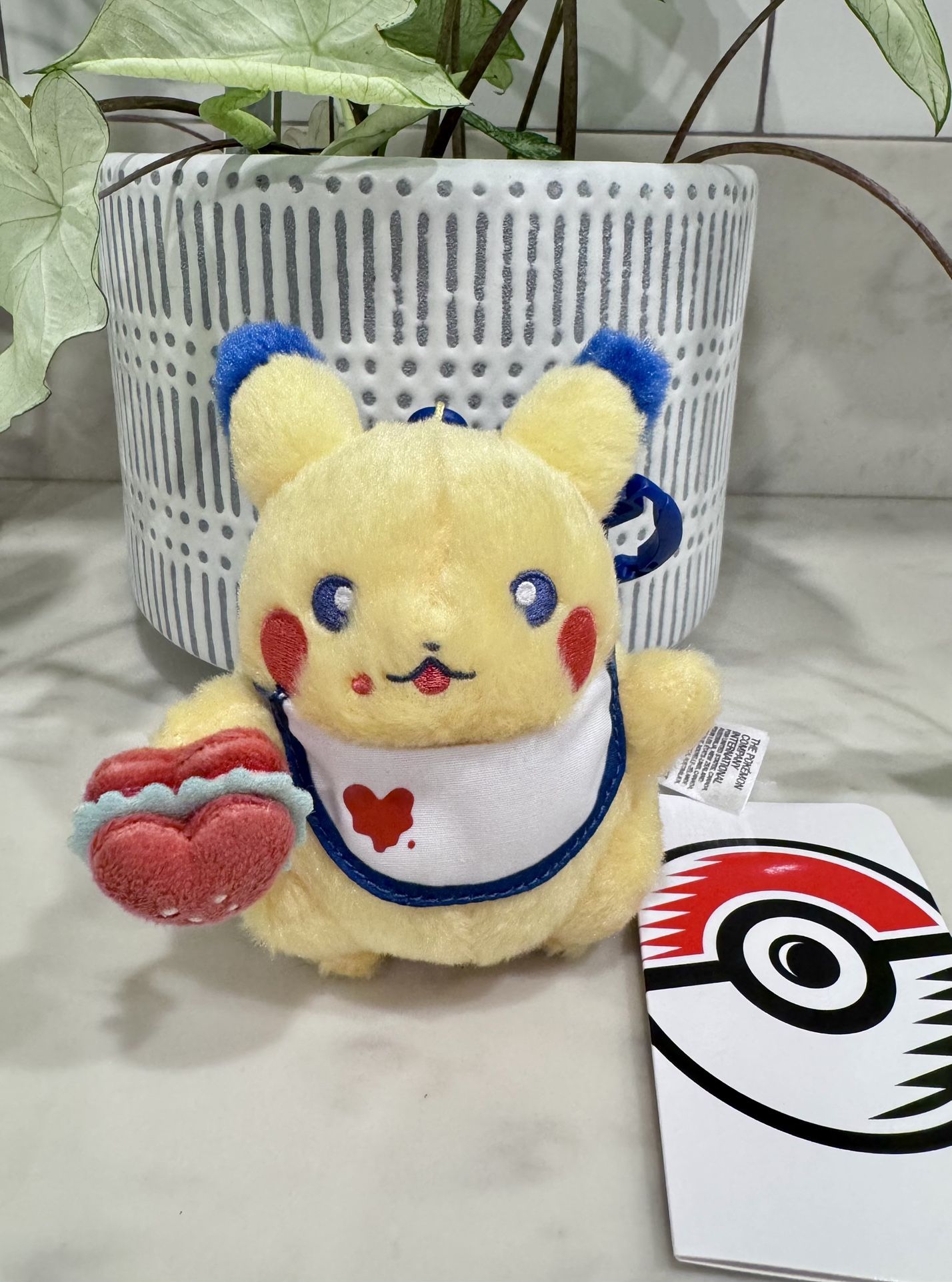 Pokemon Center Pikachu Diner Plush Keychain Hamburger Heart Mascot Stuffed Animal Figure Plushie TCG Cards Booster Box Packs ETB Games Prismatic Desti
