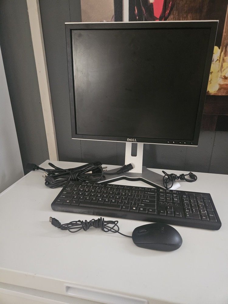 Dell Ultra Sharp 19" 4-Port USB Hub LCD Monitor Adjustable Height Swivel Base