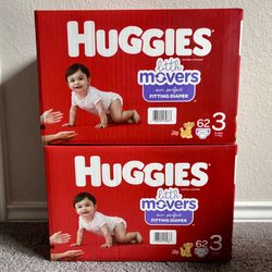 Huggies little Movers Size 3 $20 Box