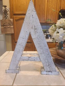 Rustic Farmhouse letter A