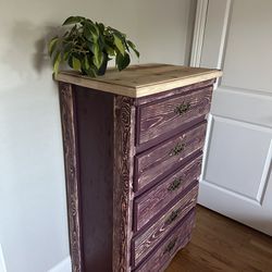 Five drawer dresser rustic  inspired