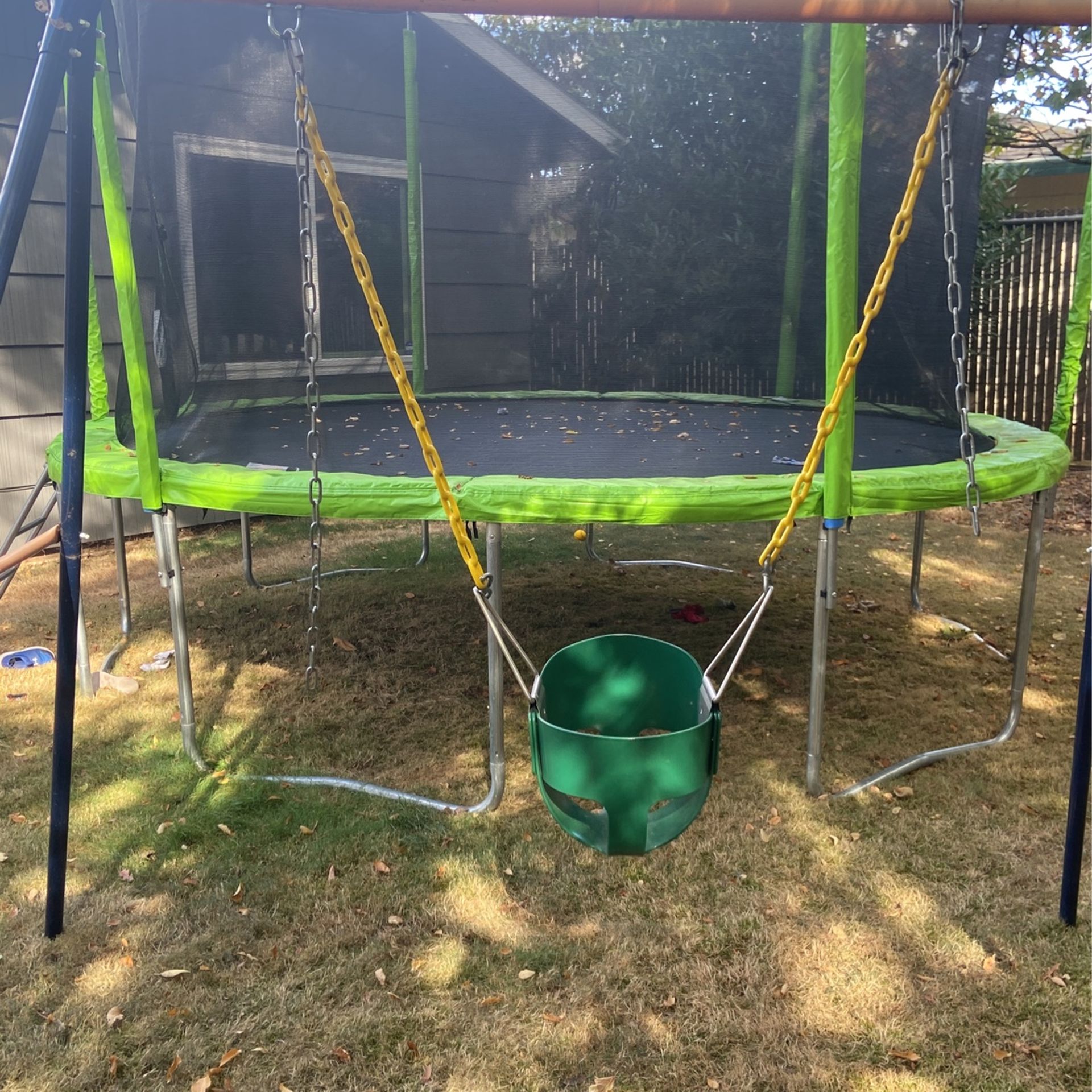 Childs swing and A frame stand 