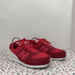 New Balance 574 Redish Pink Womans Sz.6.5 Free Shipping