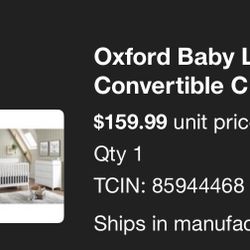 Free White Convertible Crib