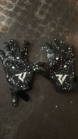 Rival Football Receiver Gloves Black/White
