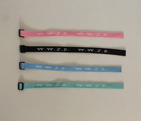 4 BRAND NEW Elevated Faith “W. W. J. D.” Bracelets - Aesthetic Pastel Colors