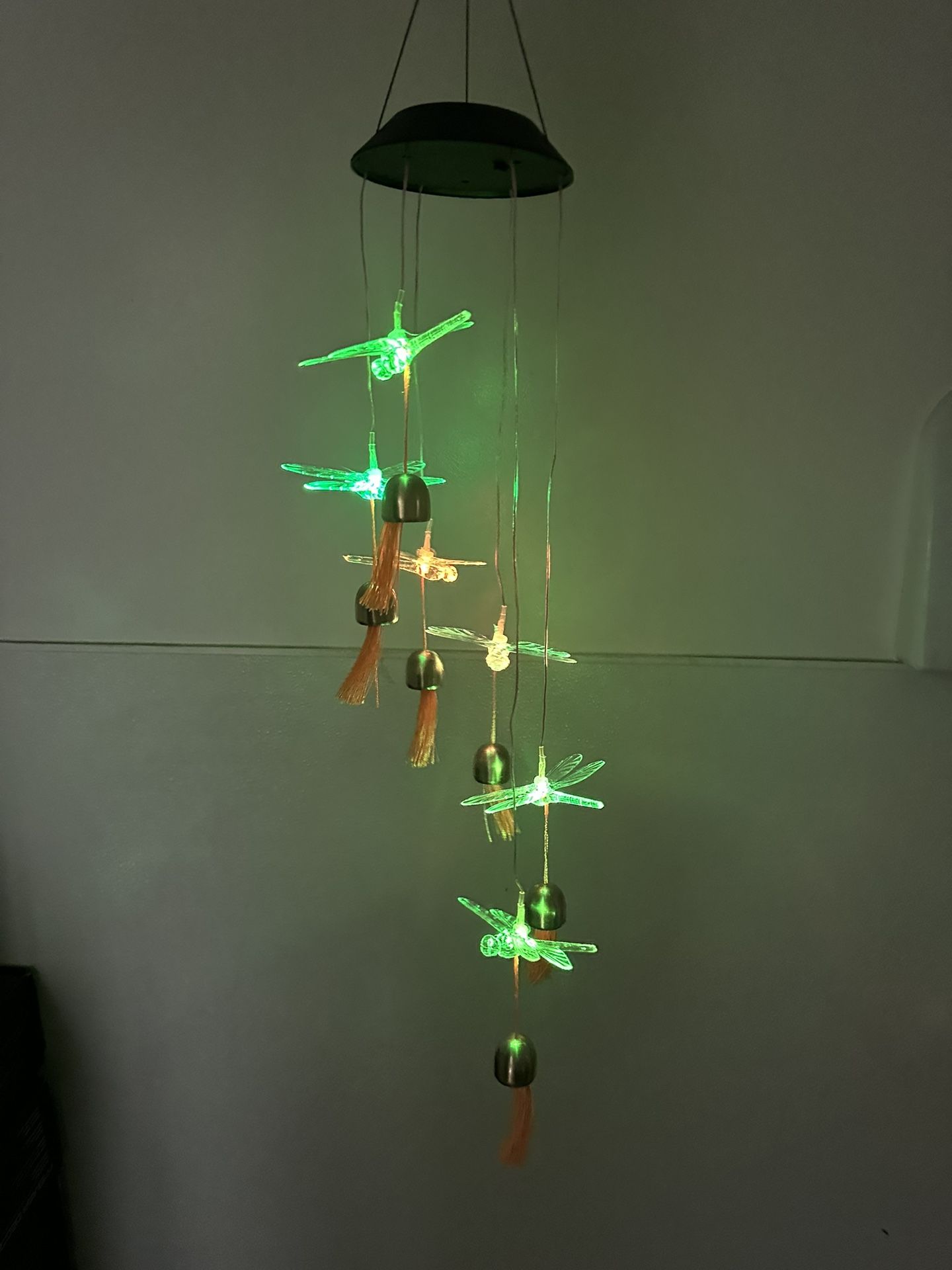 LED dragonfly wind chime, new: $