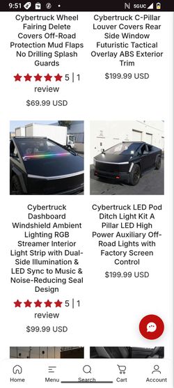 Tesla cyber truck indoor windshield led light kit