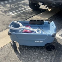 CUDDY Wagon Cooler – Premium Family Wagon and Gear Hauler with Built in 40 QT Cooler, Storage and Cup Holders 