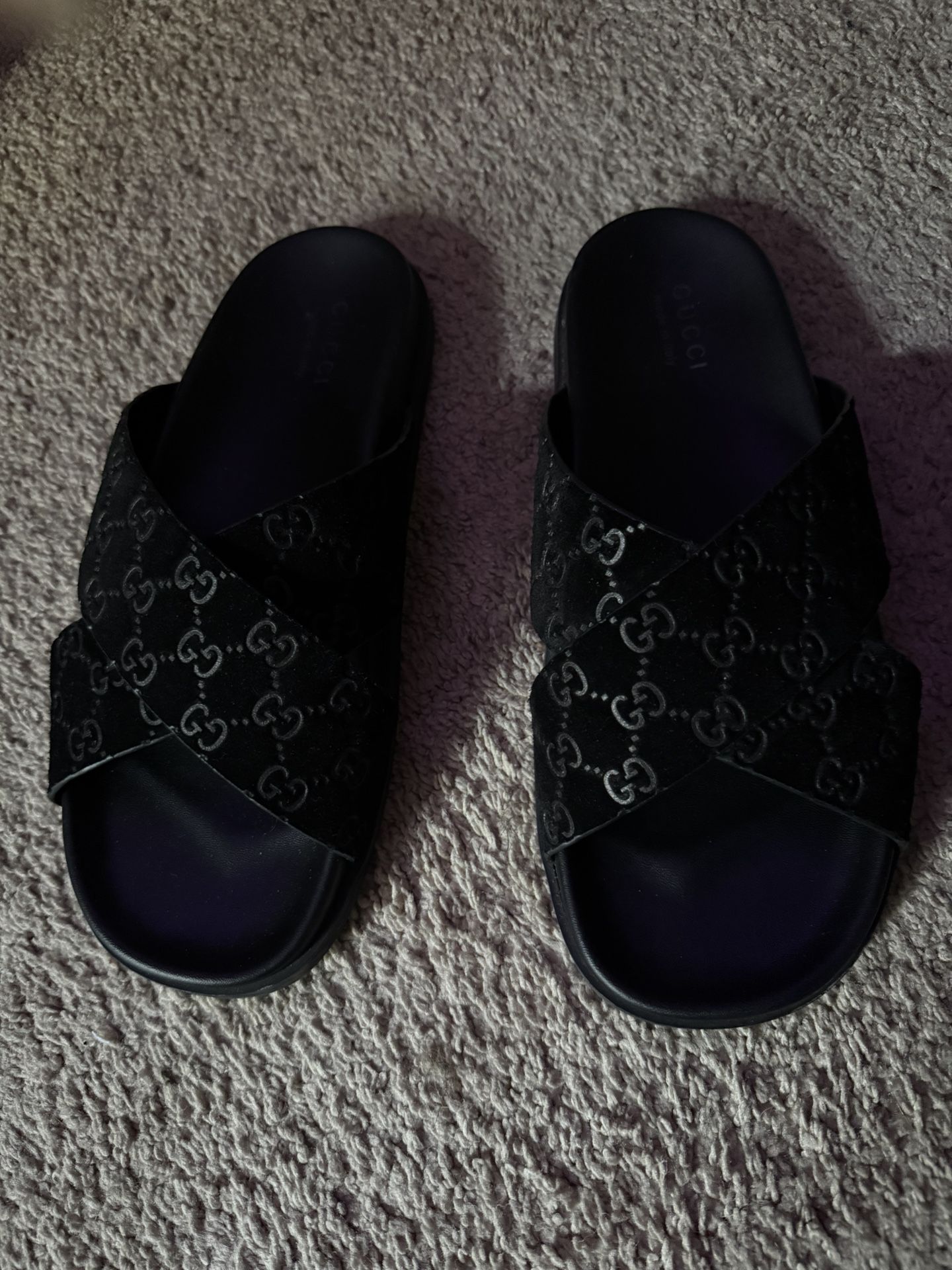 Men Size 10 Gucci Slides